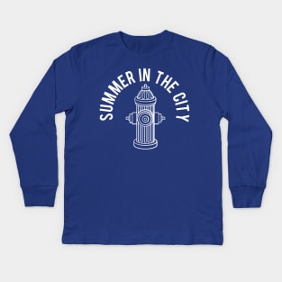 NYC Fire Hydrant Fun Kids Long Sleeve T-Shirt